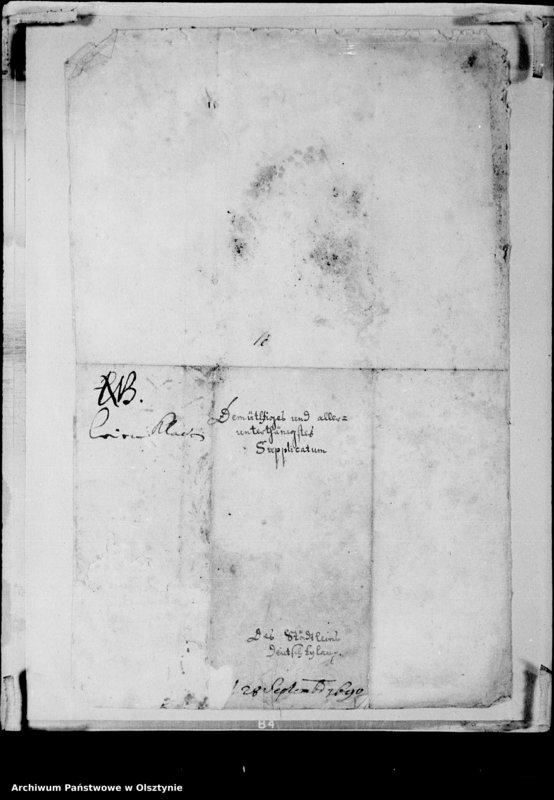 image.from.unit.number "Supplicatum der Mediatstadt Deutsch Eylau gegen den Erbhauptm. Grf. Ernst von Finckenstein wegen Übergriffe und Schädigungen"