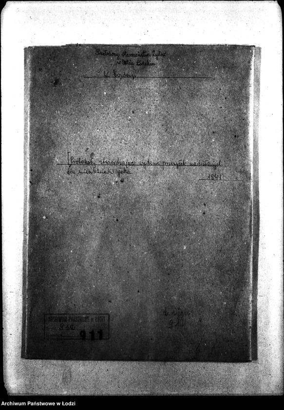 Obraz 3 z jednostki "[Protokoły stwierdzające wydanie przesyłek nadesłanych dla mieszkańców getta]"