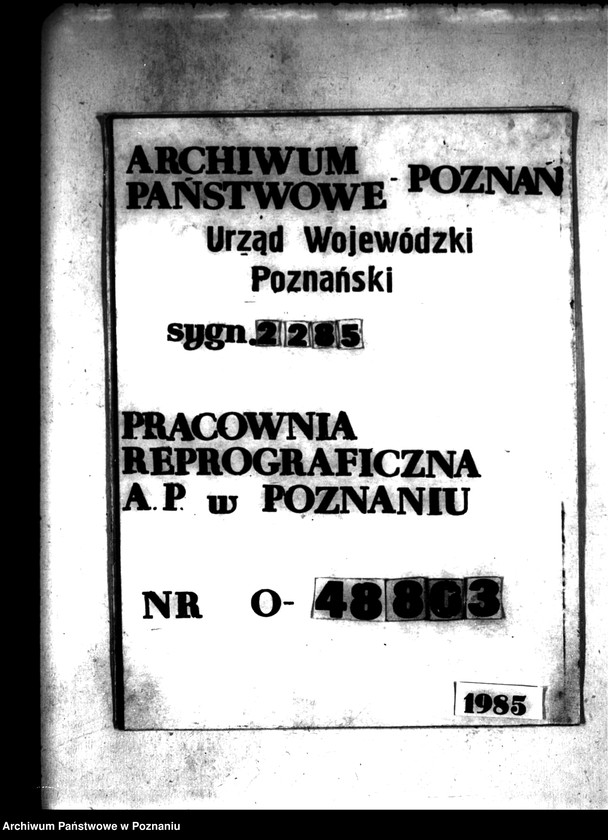 Obraz 1 z jednostki "Wieś Strzałków powiatu kaliskiego prace scaleniowe"