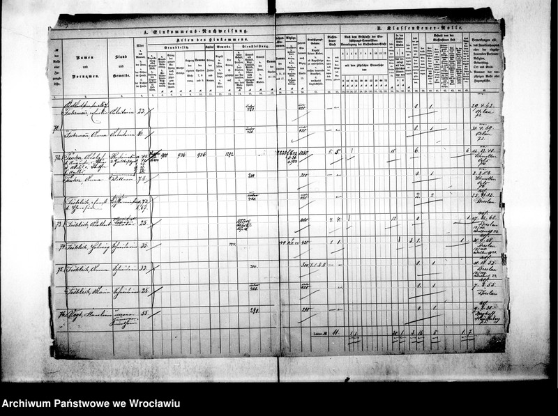 image.from.unit.number "Klassensteuerrolle nebst Eikommens - Nachweisung"