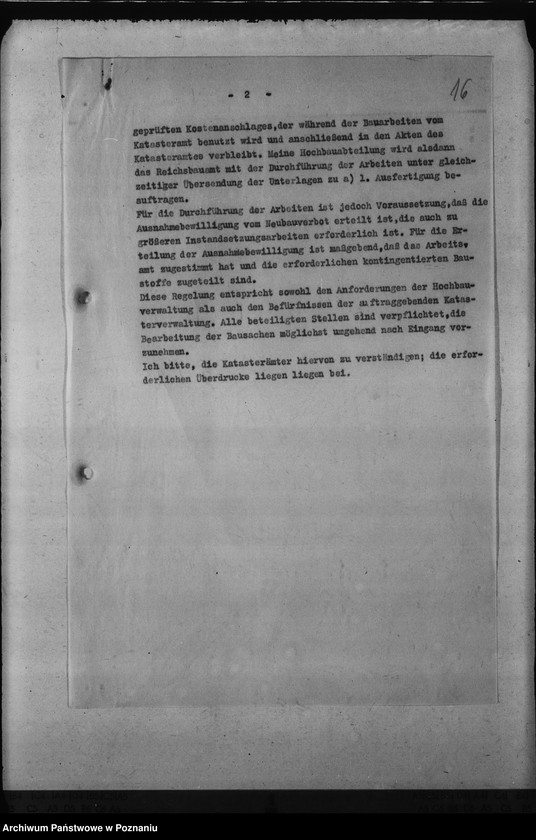 Obraz 20 z jednostki "Unterbringung der Katasterämter"