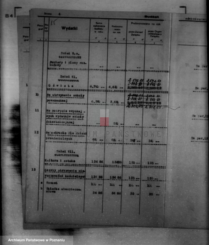 Obraz 19 z jednostki "/Sprawy budżetowe miasta Mikstatu/"