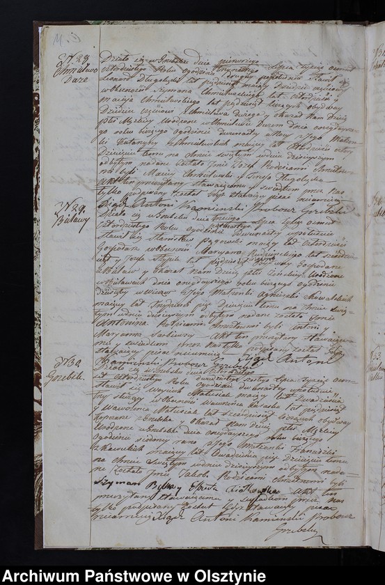 image.from.unit.number "Parafia Grzebsk Duplikat Akta Urodzenia, Zeńścia, Zaślubienia Rok 1840"