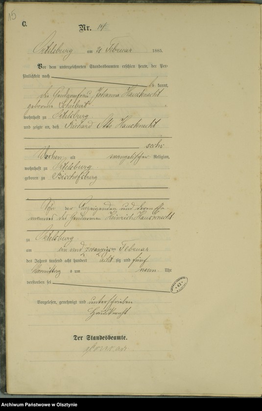image.from.unit.number "Sterbe-Haupt-Register Nr 1 - 93"
