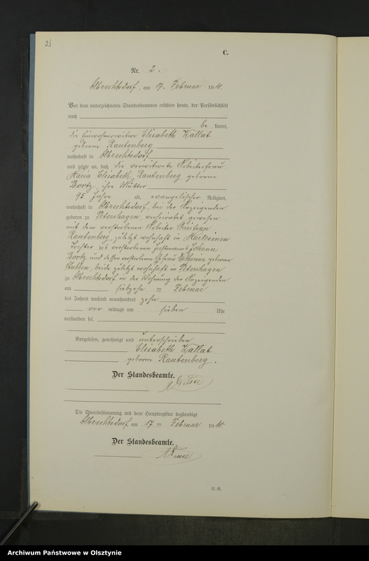 image.from.unit.number "Sterbe-Neben-Register Nr 1 - 25"