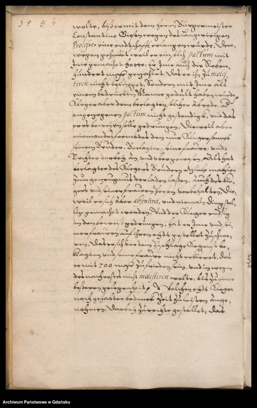 image.from.unit.number "Bürgermeisterliches Ambtbuch H. Johan von der Linden Praesidirenden Bürgermeisters […] vom [21.VIII.-31.XII.1596] Das ander No. 5 /indeks/"