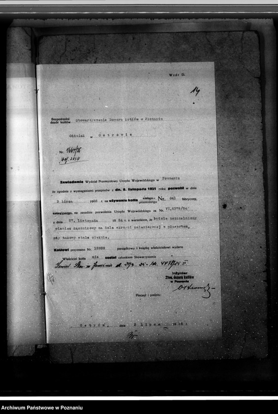 Obraz 18 z jednostki "Wydział Powiatowy w Jarocinie nr woj. kotła 2432"