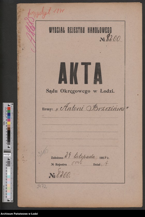 Obraz 2 z jednostki "Antoni Brzeziński- prowadzenie obnośnego handlu resztkami po wsiach"