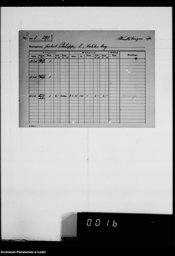Obraz 14 z jednostki "Kürschnerei. [Zamówienia, rachunki i świadectwa dostaw]"