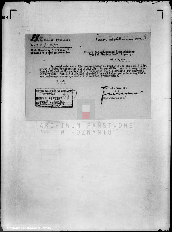 Obraz 13 z jednostki "Klub Sportowy,,Urwinia" Poznań -Urbanowo-Winiary"