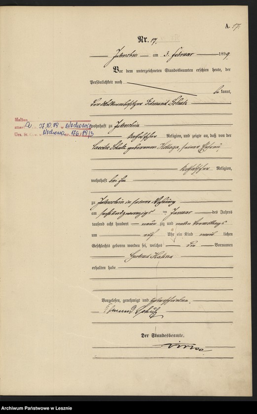 Obraz 20 z jednostki "[Księga urodzeń]"