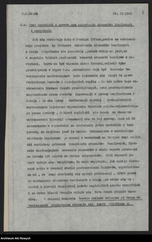 image.from.unit.number "Raporty polityczne Poselstwa Polskiego w Londynie nr 61-66,68, przesłane przez J. Ciechanowskiego"