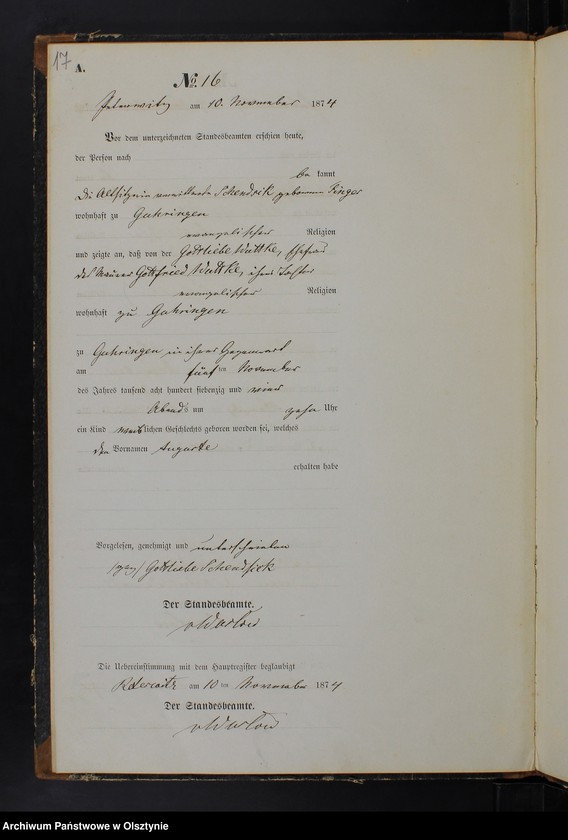 image.from.team "Urząd Stanu Cywilnego w Piotrowicach pow. iławski ( dawny pow. suski )"