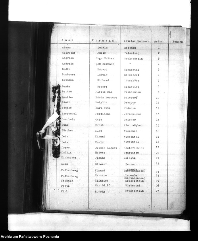 Obraz 5 z jednostki "Wykazy miejscowych Niemców, którzy zginęli w 1939 roku. Kreis Warthbrüchen (Koło)"