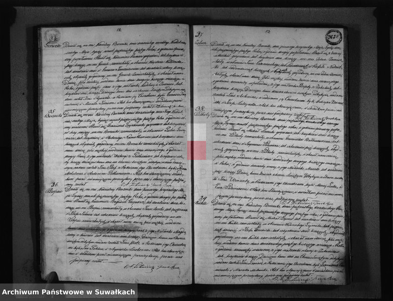 image.from.unit.number "Księga Duplikat Aktów Urodzenia, Małżeństw i Zejścia Parafii Berznickiej z Roku 1855"
