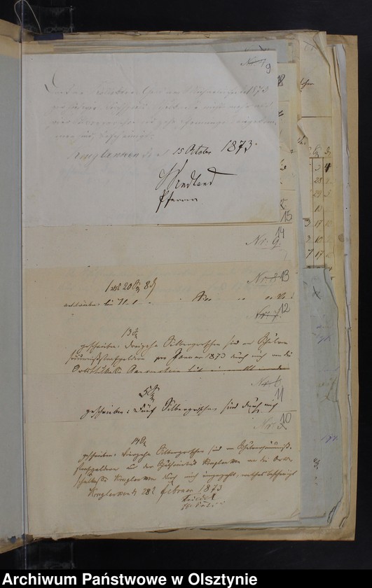 image.from.unit.number "Beläge zur Kirchspiels Schul-Kassen Rechnung von Kruklanken"