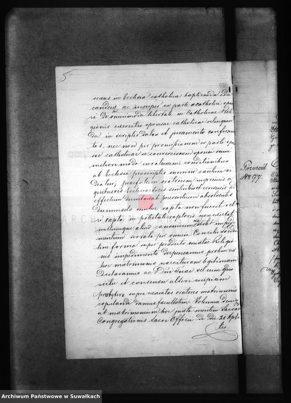 image.from.unit.number "Dowody do Akt Małżeństw Parafii Jeleniewskiej z roku 1866."