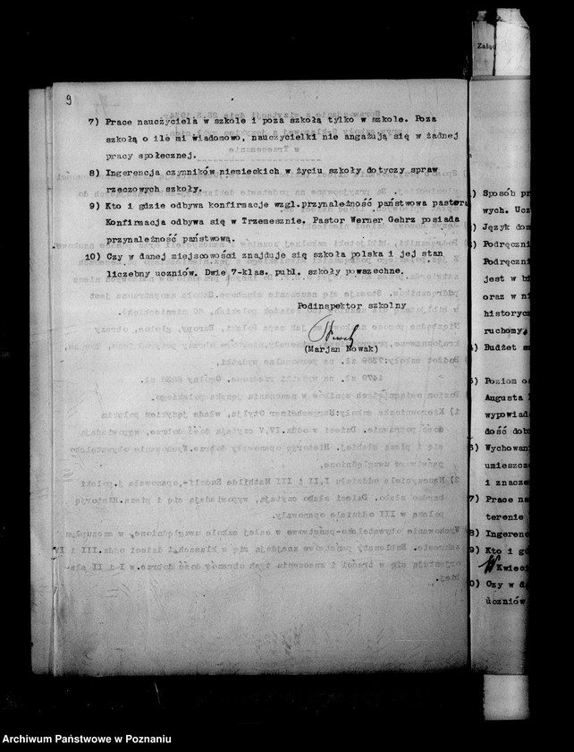 Obraz 13 z jednostki "Prywatna Szkoła Powszechna z niemieckim językiem nauczania Trzemeszno powiat Mogilno"