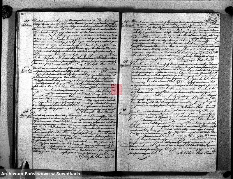 image.from.unit.number "Duplikat Akt Urodzonych, Zaślubionych i Umarłych Parafii Krasnopolskiej 1849 roku."