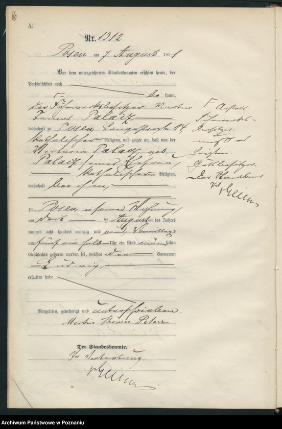 Obraz 19 z jednostki "Księga urodzeń t. IV"