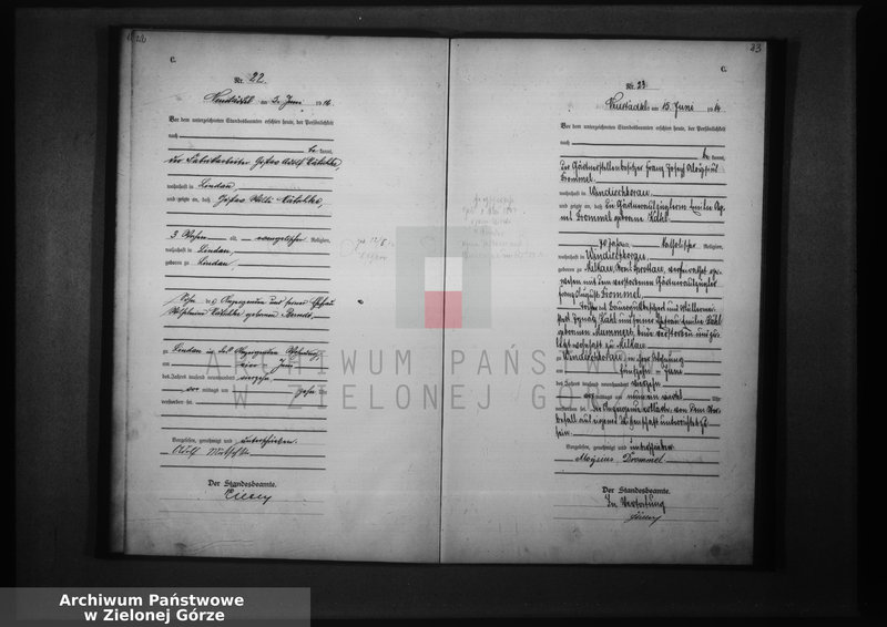 Obraz 16 z jednostki "Sterbe-Haupt-Register 1914 vol. I"