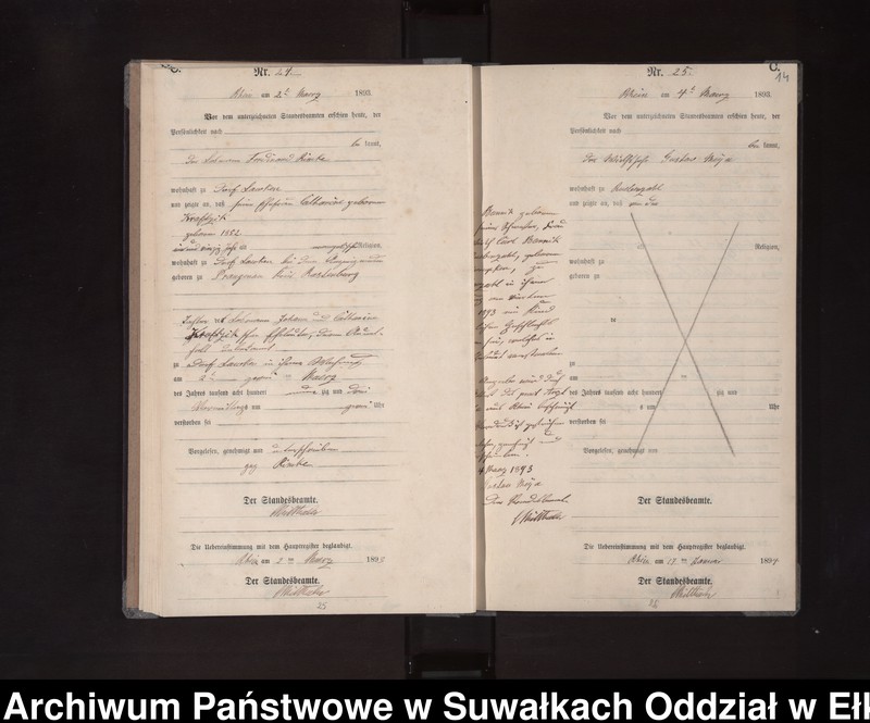 image.from.unit.number "Sterbe-Neben-Register des Königlichen Preussischen Standes-Amtes Orlen Kreis Loetzen"
