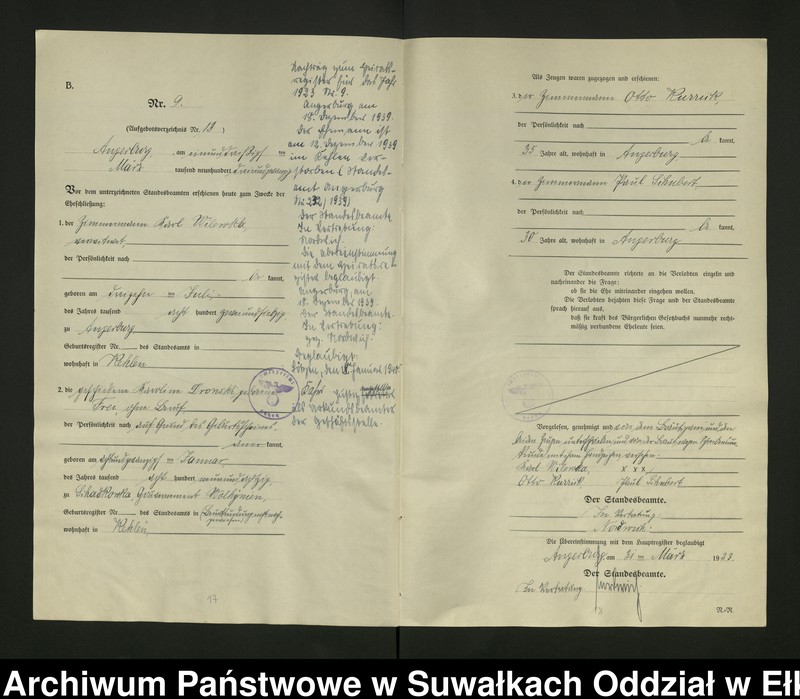 image.from.unit.number "[Heirats - Register (Neben - Register) Standesamt Angerburg einschl. der Bezirke, Gr. Strengeln, Prinowen und Kehlen Kreis Angerburg]"