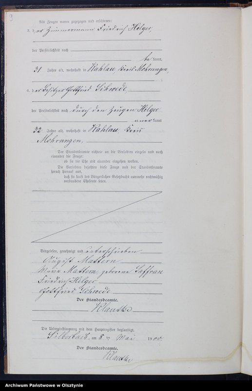 Obraz 11 z jednostki "Heiraths-Neben-Register Nr 1 - 17"