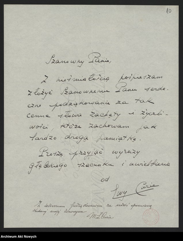 image.from.unit.number "Curie-Skłodowska Maria, Curie Ewa; L.1"