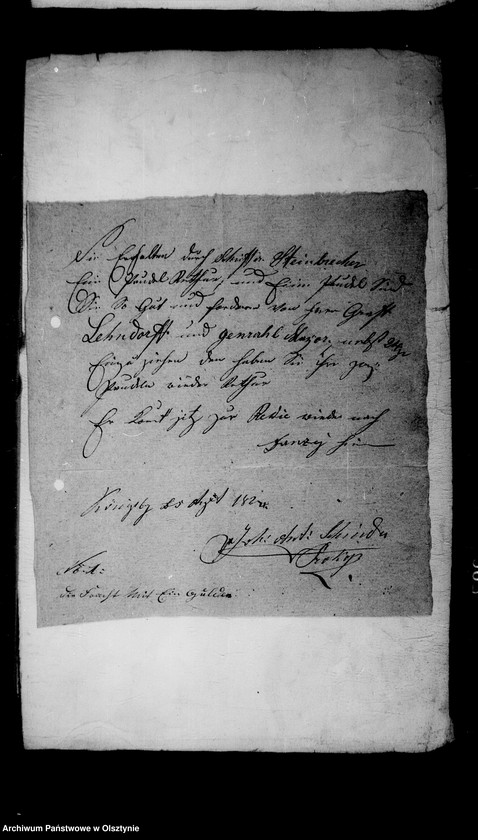 image.from.unit.number "/Schriftwechsel mit dem Kommissionsgeschäft- Haebler- Blanquart in Königsberg u. a. /"