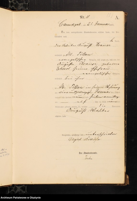 image.from.unit.number "Geburts-Haupt-Register Nr 1 - 164"