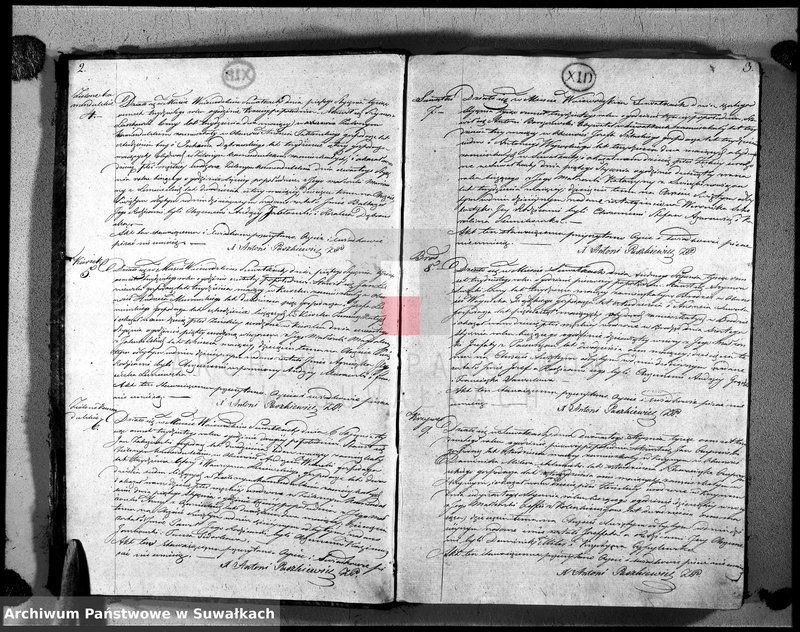 image.from.unit.number "Księga duplikat urodzonych, zaślubionych i zeszłych urzędnika stanu cywilnego, parafij suwalskiej roku 1830"