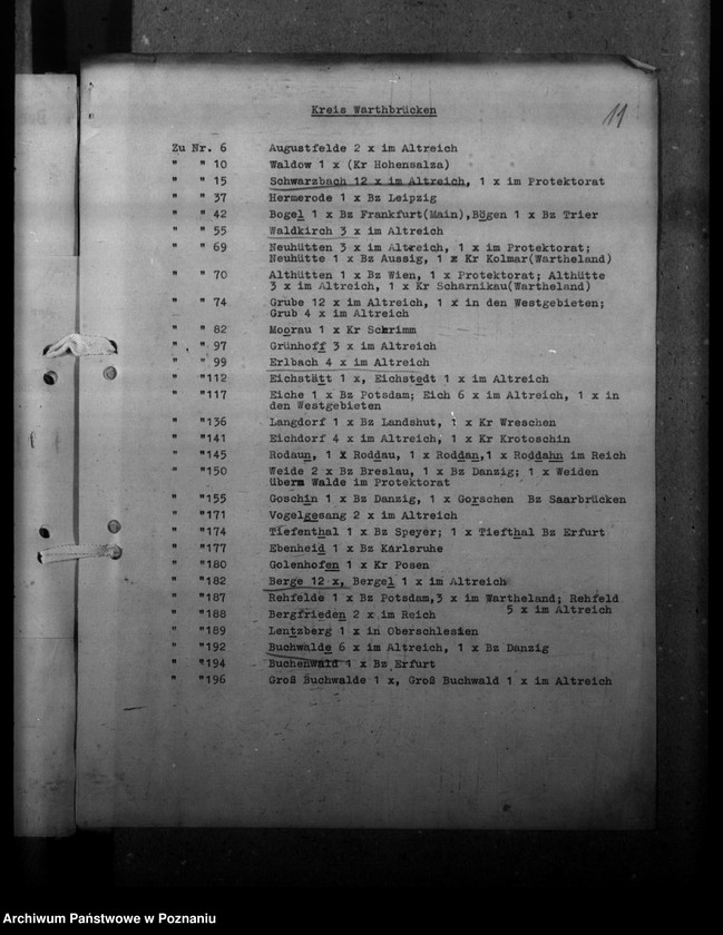 Obraz 15 z jednostki "Ortsnamenänderung - Kreis Warthbrücken (Koło)"