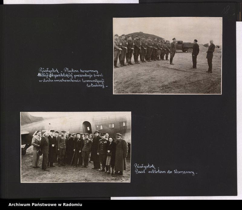 image.from.unit.number "[Album fotograficzny dokumentujący reaktywowanie krajowych połączeń lotniczych przez Polskie Linie Lotnicze "Lot"]"