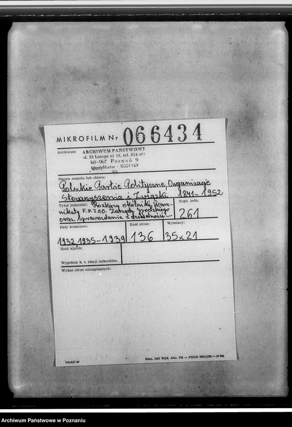 Obraz 2 z jednostki "Rozkazy, okólniki, komunikaty Federacji Polskich Związków Obrońców Ojczyzny Zarządu Grodzkiego oraz sprawozdanie z działalności gospody i świetlic-ewidencja kół kombatanckich należących do Federacji Zarządu Grodzkiego"