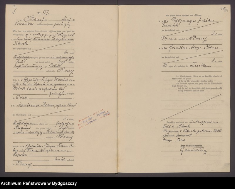 image.from.unit.number "Akta małżeństw - pierwopis 1920 nr 81-110, 1921 nr 1-30 (niepełny)"