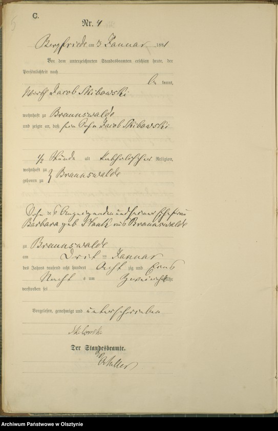 image.from.unit.number "Sterbe-Haupt-Register Nr 1 - 70"