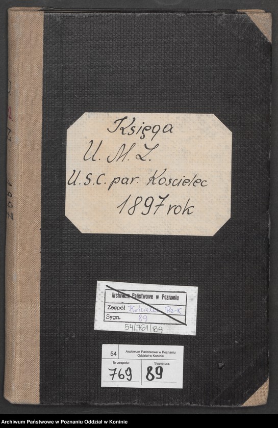 Obraz 2 z jednostki "Księga urodzeń, małżeństw, zgonów"