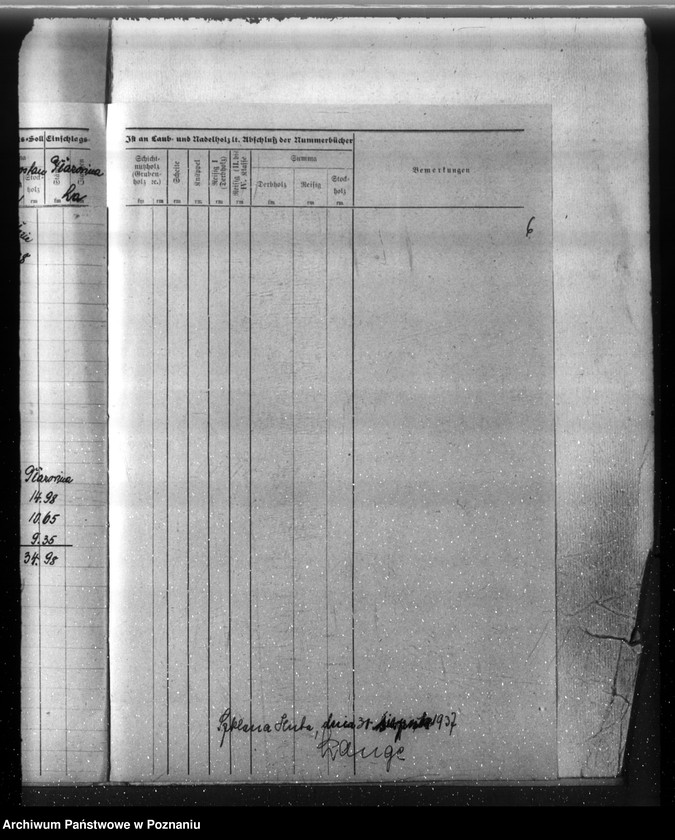 Obraz 10 z jednostki "Plan cięć lasu majętności Łomnica powiat nowotomyski"