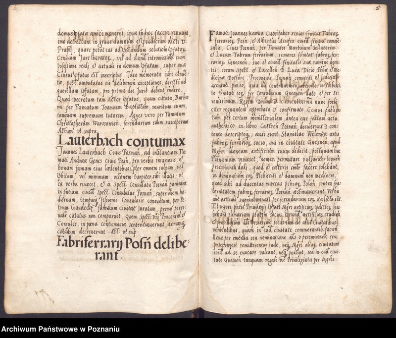 Obraz 10 z jednostki "Acta sequentia coram spectabili consulatu civitatis Posnaniensis."