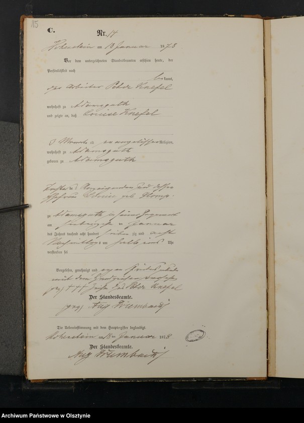 image.from.unit.number "Sterbe-Neben-Register Nr 1 - 177"