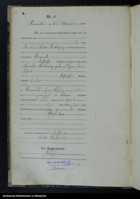 image.from.unit.number "Geburts-Haupt-Register Nr 1 - 77,1 - 97,1 - 88 i 1 - 83"