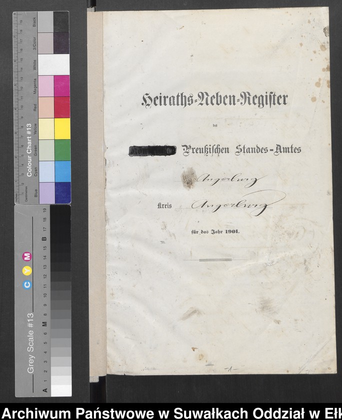 image.from.unit.number "Heiraths-Neben-Register des Preussischen Standes-Amtes Angerburg Kreis Angerburg"