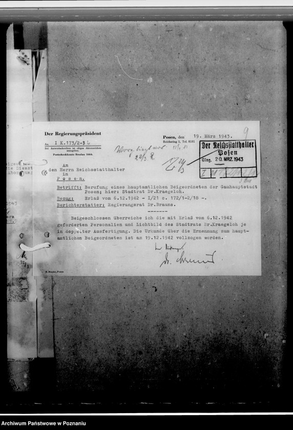 Obraz 13 z jednostki "Kraegeloh - rajca miejski w Łodzi"