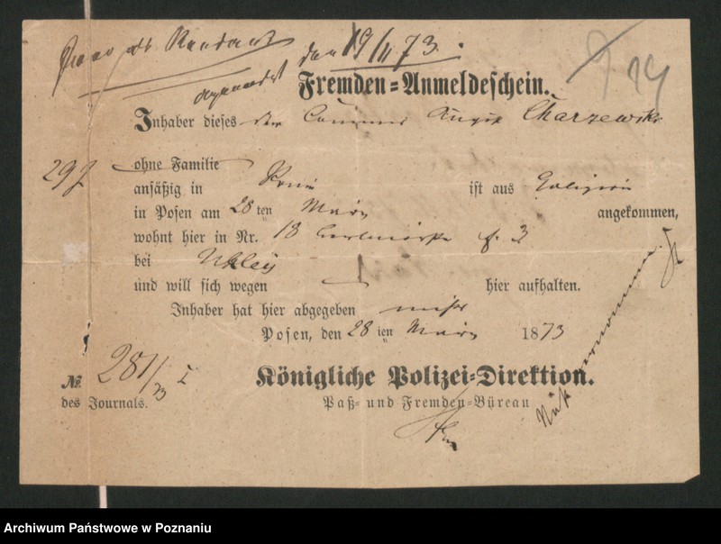 Obraz 17 z jednostki "A. betr. August Charczewski, Rechnungsführer in Iwno"