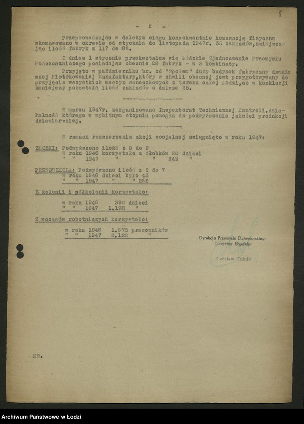 Obraz 9 z jednostki "Dyrekcja Przemysłu Dziewiarskiego; sprawozdania [z działalności]"