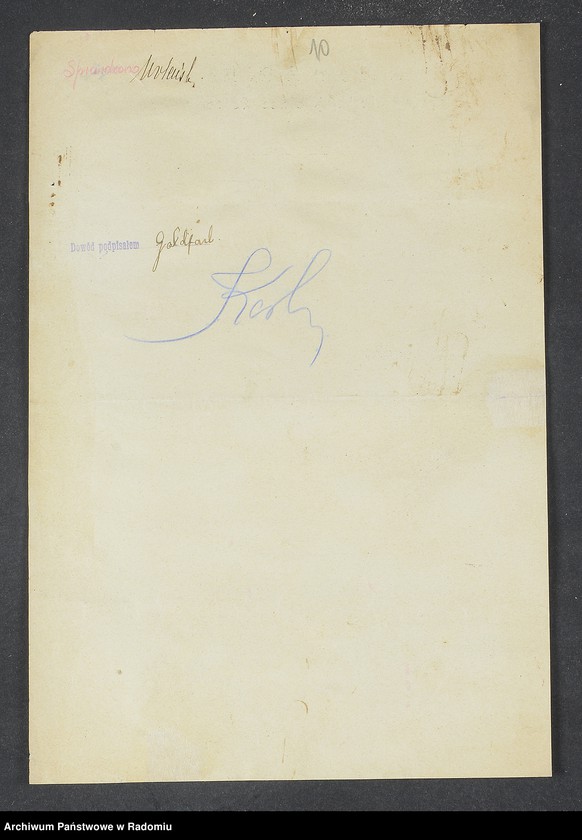 image.from.unit.number "[Wnioski o wydanie dowodów osobistych oraz nie odebrane dowody Goldberg, Goldfarb - Goldmann]"