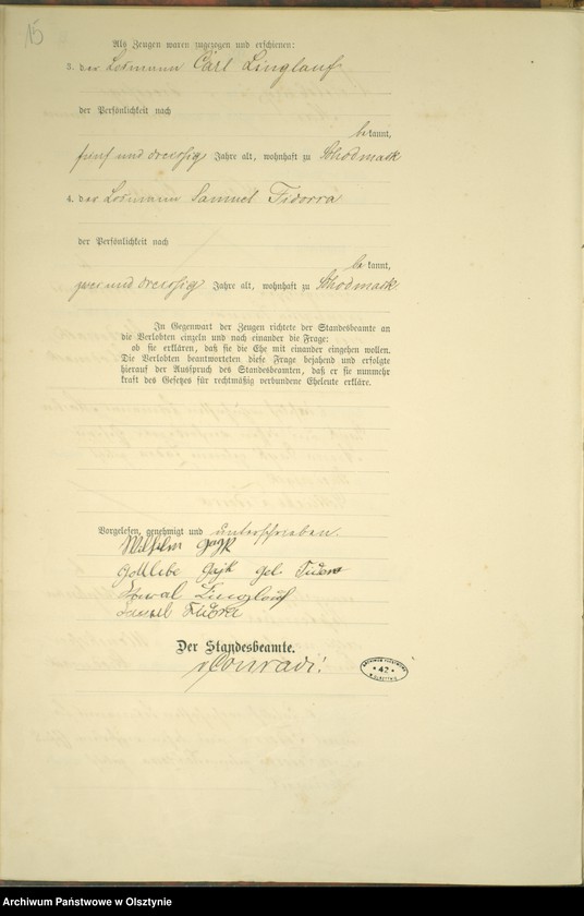 image.from.unit.number "Heiraths-Haupt-Register Nr 1 - 16"