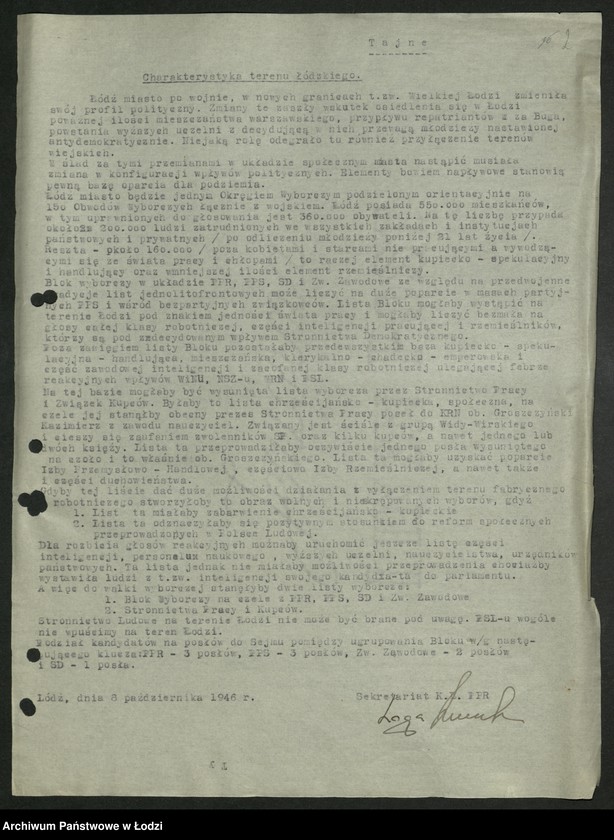 Obraz 3 z jednostki "Wybory do Sejmu Ustawodawczego; instrukcje, zarządzenia, okólniki, sprawozdania dotyczące kampanii wyborczej"