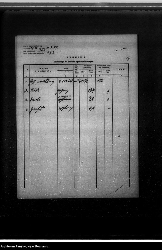 Obraz 11 z jednostki "Kwestionariusz Gazowni miejskiej w Czempiniu"